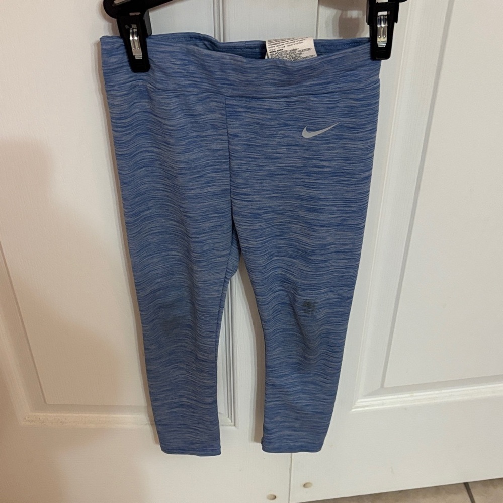 Nike Kids Heathered Blue Leggings